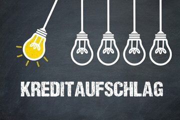 Fototapeta premium Kreditaufschlag 