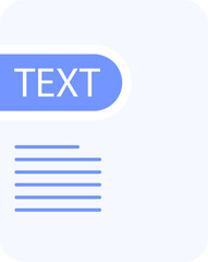 TEXT File icon deep and minimal