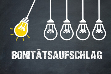 Fototapeta premium Bonitätsaufschlag 