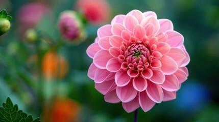Fototapeta premium Pink Petals: Capturing the Beauty of a Flower.