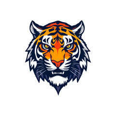 Esport vector logo tiger, tiger icon, tiger head, vector, sticker. Tigar head mascot logo design.