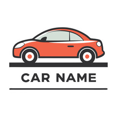Obraz premium Car Logo Abstract Lines Vector. Vector illustration