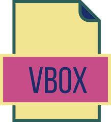 VBOX File icon fill and outline crisp corners