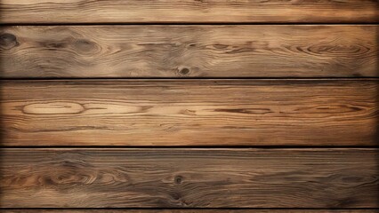 A close-up of a rustic wooden plank wall, showcasing the natural wood grain and texture. The warm brown tones and aged appearance create a vintage and inviting atmosphere.