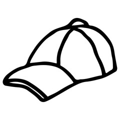 Cap Hand Drawn. Vector Illustration