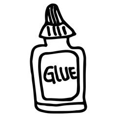 Glue Hand Drawn. Vector Illustration