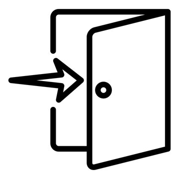 recommend clip art: entry, login, entrance, door outline icon