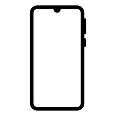 smartphone, mobile, device, phone outline icon