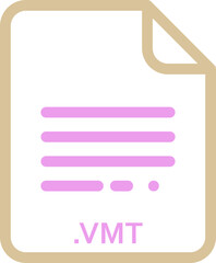 VMT doted and dashed icon inside transparent