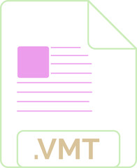 VMT File icon little lines outline