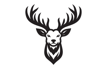 Fototapeta premium A vector of deer vector design on white background