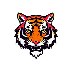 Esport vector logo tiger, tiger icon, tiger head, vector, sticker. Tigar head mascot logo design.