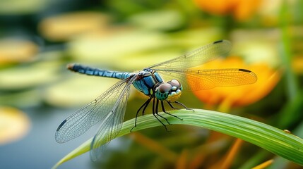 Dragonfly on a Leaf