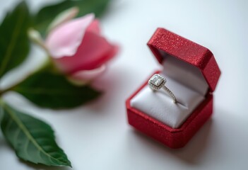 wedding rings in a box