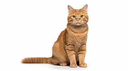 cat isolated on white background