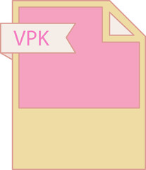 VPK File format icon minimal