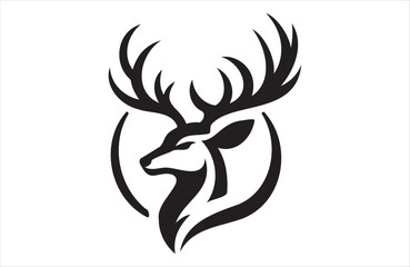 A vector of deer vector design on white background