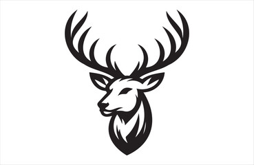 A vector of deer vector design on white background