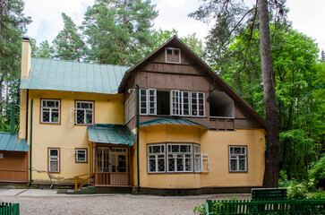 View of the Chukovsky Museum in Peredelkino Moscow Russia
