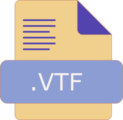 VTF File extension icon insidse fill with lines fill