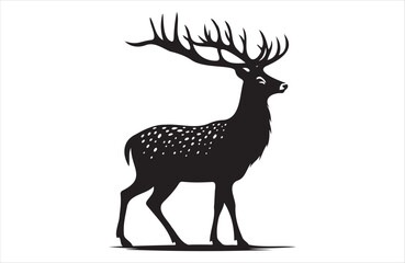 A vector of deer vector design on white background