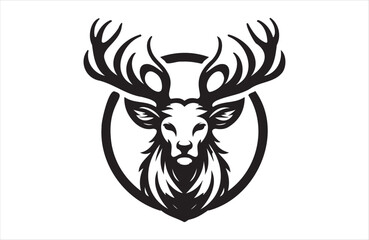 A vector of deer vector design on white background