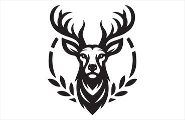 A vector of deer vector design on white background
