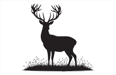 A vector of deer vector design on white background