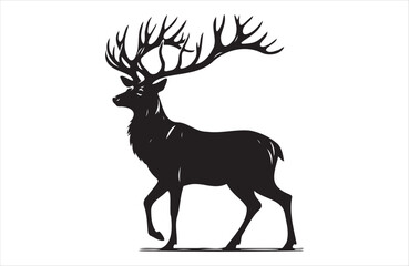 A vector of deer vector design on white background
