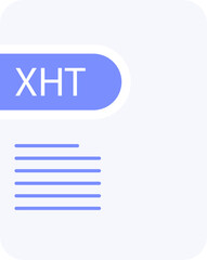 XHT File icon deep and minimal