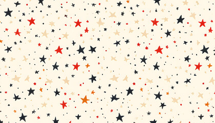 Fototapeta premium Repeating small icons, like stars, dots, or simple symbols, evenly spaced on a neutral background for a subtle pattern.