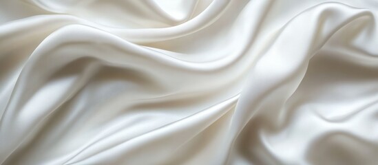 Fototapeta premium White Silk Fabric Texture