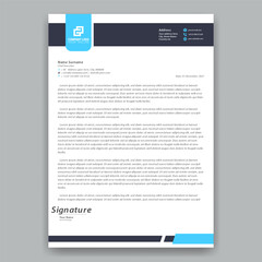 Obraz premium Modern Professional Letterhead Template Design