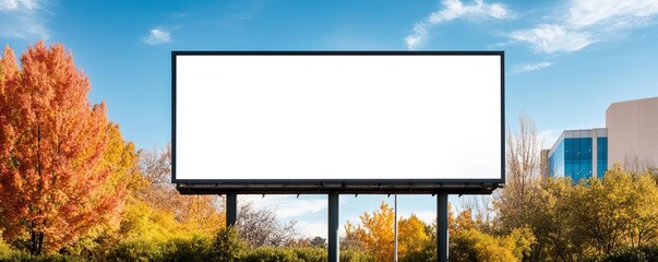 Billboard with a tech job recruitment ad near a university campus, career marketing, student audience