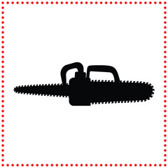 Bold Chainsaw Icon  Perfect for Logging, Landscaping, and Woodworking Themed Projects