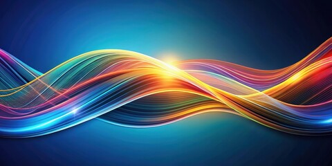 Abstract background with dynamic waves, waves, abstract, background, pattern, texture, design, flow, motion, curves, water, ocean