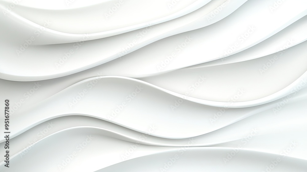 Poster smooth, flowing white texture creating a modern and elegant background for various design projects a