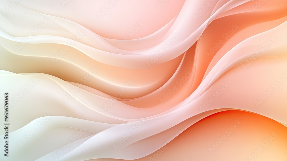 Poster soft waves of pastel colors create a serene and elegant backdrop suitable for various creative proje