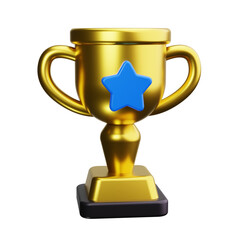 trophy 3d render icons