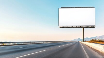 Billboard with a car insurance ad on a major commuting route, auto safety, strategic advertising
