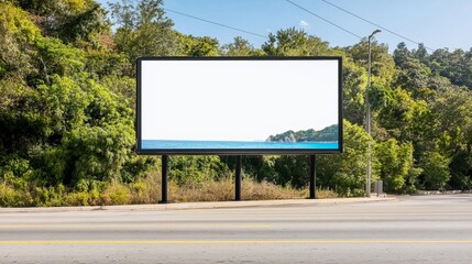 Billboard advertising a tourism campaign in a high-traffic downtown area, destination marketing, traveler engagement