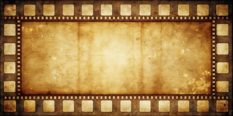 Old film strip overlay texture for vintage aesthetic, grainy, vintage, analog, film reel, retro, nostalgic, cinematic, aged