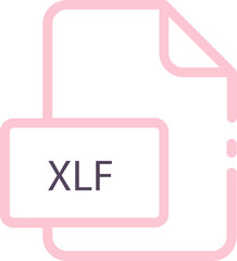 Obraz premium XLF ip file icon