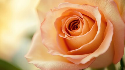 A close-up of a rose with a soft focus background, emphasizing its delicate beauty.