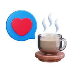 coffee 3d render icons