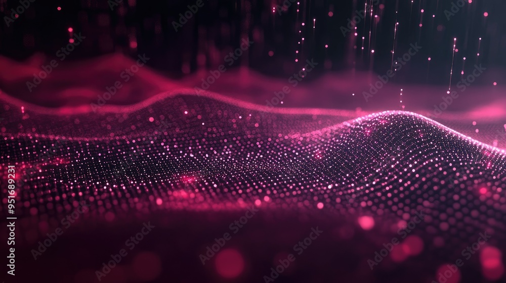 Aufkleber technology particle abstract background