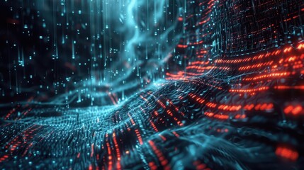 quantum encryption visualization complex fractal patterns data fortresses ai guardians abstract representation of cybersecurity