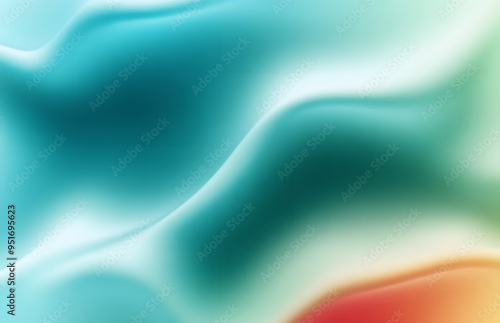 Poster retro grainy gradient background noise texture effect summer poster design seamless colors teal abst