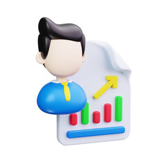 report 3d render icons