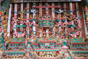 Gilded sculptures & painted statues art of the Ming and Qing Dynasties in Minor Western Heaven Mahavira Temple, Linfen, Shanxi Province, China - a famous ancient building in the game Black Myth Wukong
